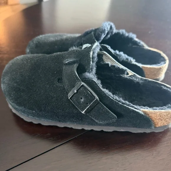 Birkenstock Boston Shearling Clog - Women's - Black - Size 37 - Picture 1 of 5